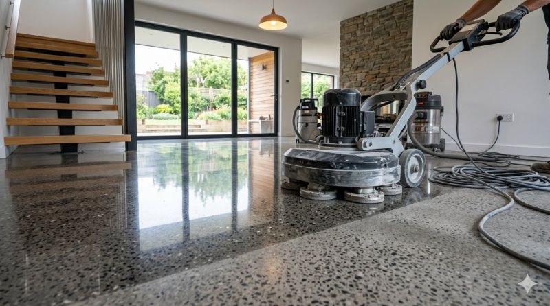 Concrete Basement Polishing in Louisville, KY