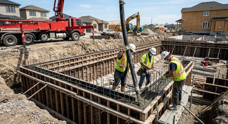 Foundation Pouring in Columbus, OH